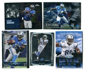 Calvin Johnson 5 Football Trading Card Lot HOF DETROIT LIONS (LOT 73) - Picture 1 of 1