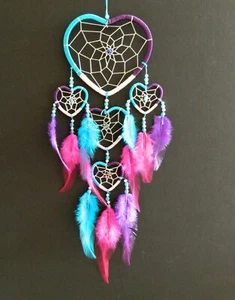 Dreamcatcher pink heart dreamcatchers 12x30cm dream catcher  PREMIUM QUALITY - Picture 1 of 6