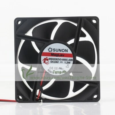 Sunon ME80252V3-000C-A99 DC24V 0.05A 1.2W 8025 2-Wire Axial Cooling Original Fan - Image 1 of 4