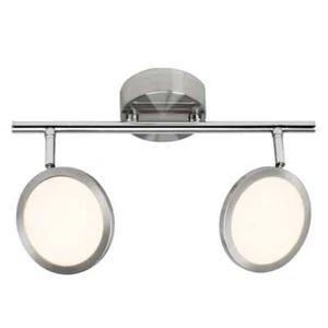 Brilliant LED Deckenleuchte Pluto Eisen 2 x 5W 1000lm warmweiß Lampe schwenkbar - Bild 1 von 1