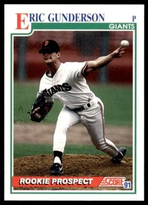 1991 SCORE ERIC GUNDERSON SAN FRANCISCO GIANTS #744 - Picture 1 of 2