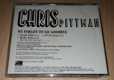 CHRIS PITTMAN - We Forgot To Say Goodbye - PROMO CD Single R&B Rnb MAURICE STARR - Bild 1 von 4