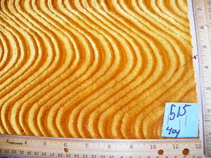 Orange Gold Wavy Velvet Upholstery Fabric 1 Yard (R515) - Bild 1 von 1