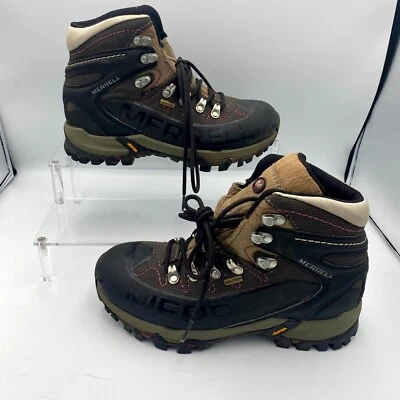 Merrell Outbound Mid GTX Women's US 8 Boots Black Brown Lace Up Hiking Boots - Image 1 of 4