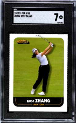 2023 SI For Kids Rose Zhang #1094 SGC 7 NM LPGA Rookie RC Tough Grade - Image 1 of 2