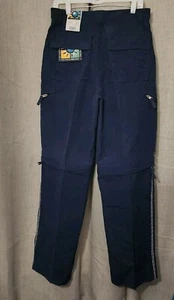 Vintage No Boundaries Herren Cargohose mit Reißverschluss marineblau 30x32 - NEU - Bild 1 von 9