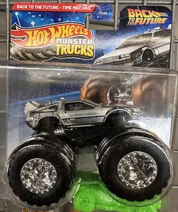 2025 Hot Wheels Monster Truck BACK TO THE FUTURE Time Machine - Picture 1 of 1