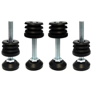 4 tapones roscados tapón tubo redondo pie de ajuste pie de tornillo ajustable pie de muebles - Imagen 1 de 2