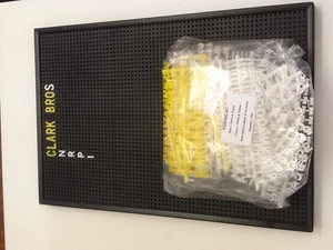 Econ 4 Peg Board with Changeable Letters included 915x610 mm - Picture 1 of 2