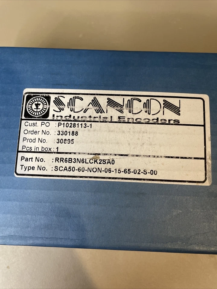 Scancon Encoder SCA50-60-NON-06-16-65-02-S-00  5-30VDC Max 35mA Not Tested - Image 1 of 4