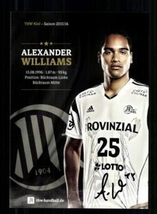 Alexander Williams Autogrammkarte THW Kiel 2015-16 Original Signiert + A 240006 - Picture 1 of 2