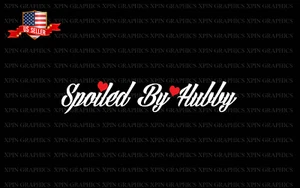 Spoiled by Hubby Hello girly Kitty gir Decal Sticker Fits Car Truck Jeep - Bild 1 von 2