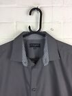 Taylor & Wright Grey Long Sleeve Button-Up Formal Slim Shirt 15.5" Collar #CE