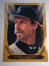 2018 Topps Gallery Hall of Fame Jumbo 5x7 Randy Johnson Mariners Gold 02/10