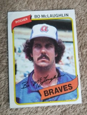 1980 Topps Atlanta Braves  #326 Bo McLaughlin (FACSIMILE AUTOGRAPH) - Image 1 of 2