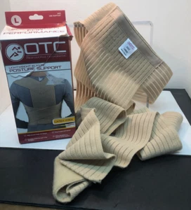 OTC Elastic posture support Large Latex free beige New in damaged box - Picture 1 of 4