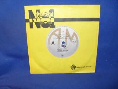 PETER ALLEN I GO TO RIO – AUSTRALIAN 7” RECORD - Image 1 of 3