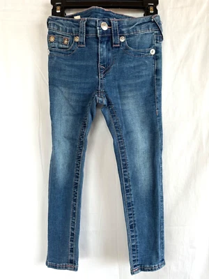 Vaqueros True Religion Halle: lavado mediano ajustados, costuras rosas, ajustar cintura, niñas 4 Foto 1 de 4
