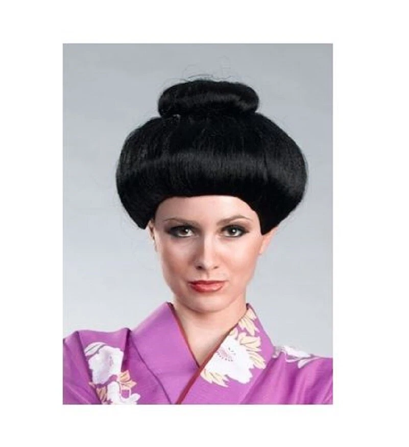 Peluca de Sumo Geisha - Oriental - Teatral - Accesorio de Disfraz de Lujo - Talla Única Foto 1 de 1