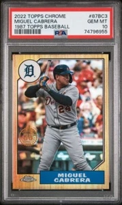 2022 Topps Chrome Miguel Cabrera #87BC3 PSA 10 - Picture 1 of 1