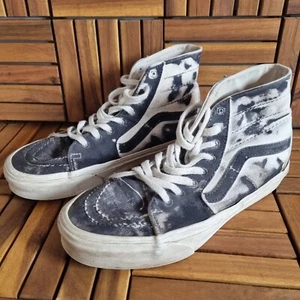 Vans Womens Trainers UK 6 EU 39 Eco Theory Sk8‑Hi Tapered High‑Top Blue White - Picture 1 of 8