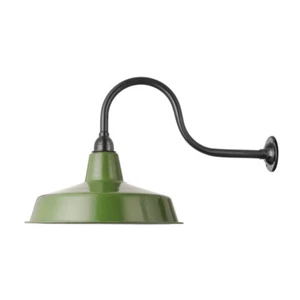 Vintage Industrial Gooseneck Barn Wall Sconce Lamp Fixture Outdoor Wall Light - Picture 1 of 6