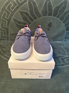 Ben Sherman Men's Bristol Oxford Sneakers - Navy Textile New With Box Size 9 - Picture 1 of 10