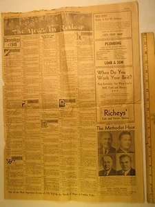 Newspaper Harper County, Oklahoma CHRONOLOGY 1946 YEAR IN REVIEW [Y59Vb1d] - Picture 1 of 2