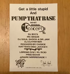Original Concept Flyer Handbill 1987 Rap Hip Hop Def Jam - Foto 1 di 2