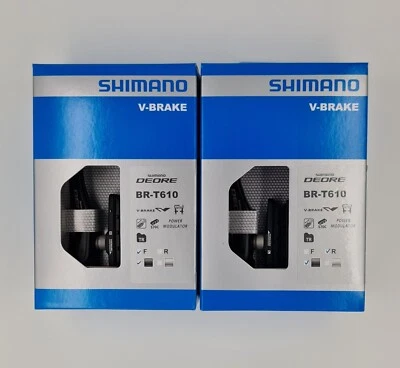 Shimano Deore V-Brake Bremse BR-T 610 Schwarz Einzel oder Set Original verpackt - Bild 1 von 2