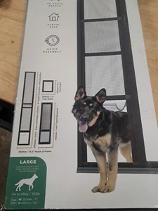 Hakuna Pets Patio Pet Door Insert for Sliding Doors, Durable UV Resistant Scr... - Picture 1 of 2