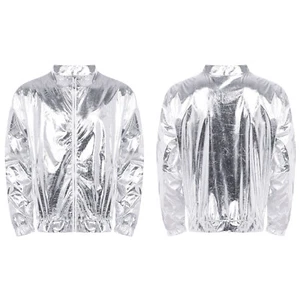 Mens Sweatshirt Fashion Jacket Zipper Outwear Long Sleeve Tops Shiny Dailywear - Picture 1 of 28