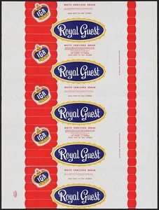 Vintage bread wrapper IGA ROYAL GUEST Bake Rite Baking Stevens Point Wisconsin - Picture 1 of 2