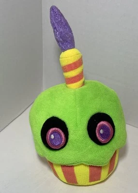 Five Nights At Freddy's FNAF Neon Blacklight Cupcake Plush Authentic Funko 6” - Image 1 of 4