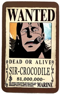Sir-Crocodile One Piece Wanted Set ACG Holo Tarjeta Anime Dead or Alive - Imagen 1 de 4