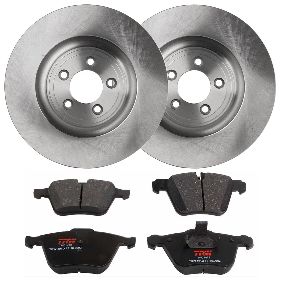 KIT TRW-072924-2383 Kits de discos y pastillas de freno Juego de 2 ruedas delanteras para Jaguar tipo F Foto 1 de 4