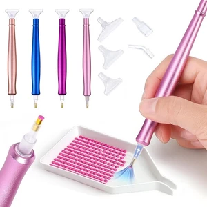 Vacuum Diamond Art Pen Penna Elettrica Diamond Art con Punte Intercambiabili per Rotondo - Foto 1 di 16