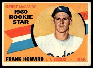 1960 Topps Frank Howard Rookie Los Angeles Dodgers #132 C18 - Picture 1 of 2