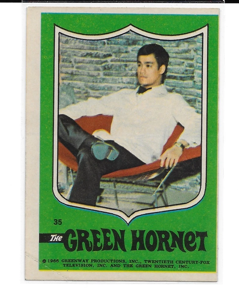 1966 Topps The Green Hornet Bruce Lee RC #35 Sticker SP RARE Kato CLEAN - Image 1 of 1