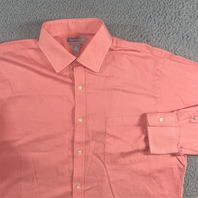 Van Heusen Button Up Shirt Men 16 1/2 34/35 Fitted Business Casual Preppy - Image 1 of 4