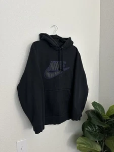 Supreme x Nike FA19 Leather Applique Heavyweight Hoodie CK6225-010 Pullover Used - Picture 1 of 9