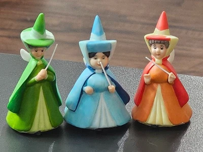 Disney Vintage Bella Durmiente Cerámica Hadas-Flora Fauna Merryweather RARO Foto 1 de 2