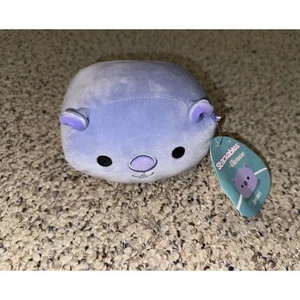 Peluche viola Squishmallow 5" Javari impilabile nuovo con etichetta Beaver KellyToy - Foto 1 di 4