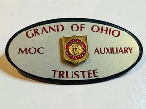 Vintage MOC VFW Pin Button Grand of Ohio Trustee Military Order Cootie Auxiliary - Picture 1 of 3
