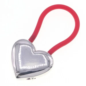Schlüsselanhänger Herz Silber Rot SV - Bild 1 von 7