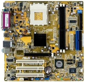 ASUS A7V400-MX SE VIA KM400A s.462 DDR APG PCI - Bild 1 von 2
