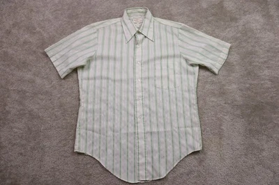 Arrow Vintage Shirt Mens 15.5 Kent Collection 70s Jaquard Striped - Image 1 of 4