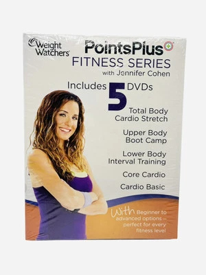 Weight Watchers PointsPlus Fitness 5 DVD Set Sealed Jennifer Cohen Workout New - Image 1 of 4