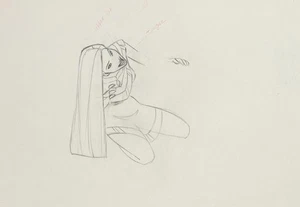 Disney 1995 Pocahontas Production Drawing of Pocahontas - Picture 1 of 2