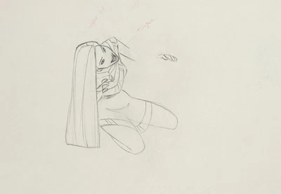 Disney 1995 Pocahontas Production Drawing of Pocahontas - Image 1 of 2